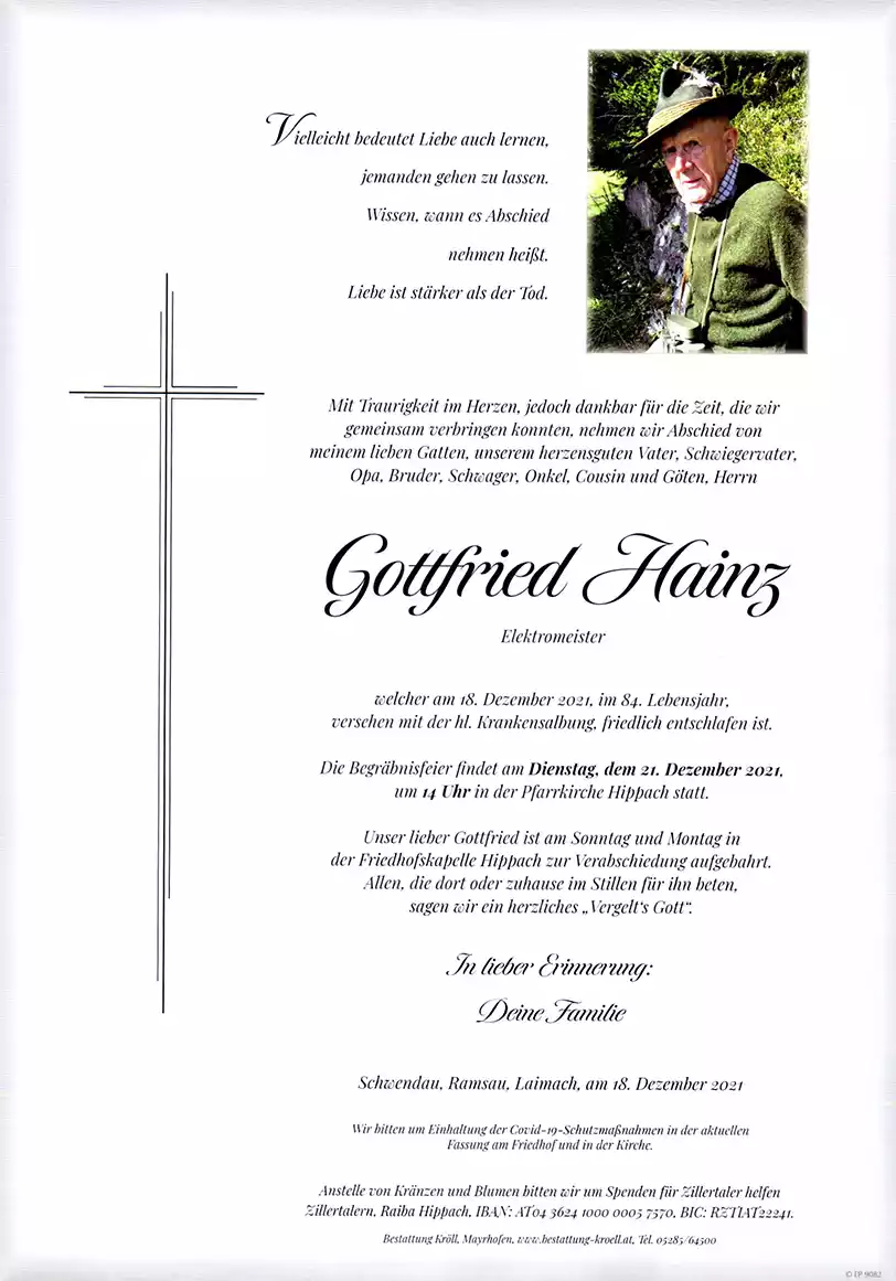 Parte von Gottfried Hainz